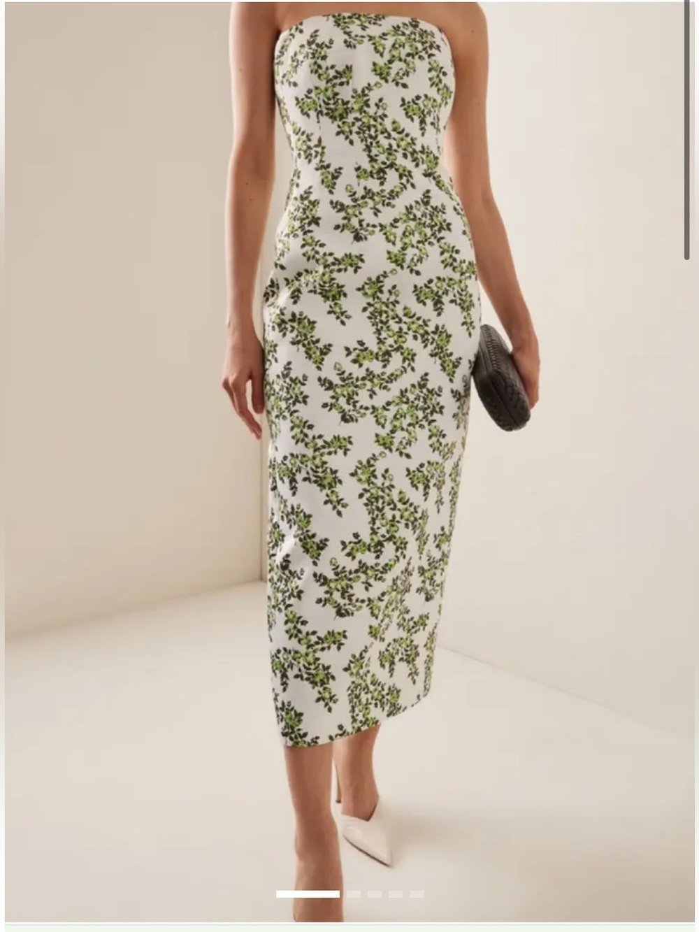 Emilia Wickstead Leila Taffeta Midi Gown